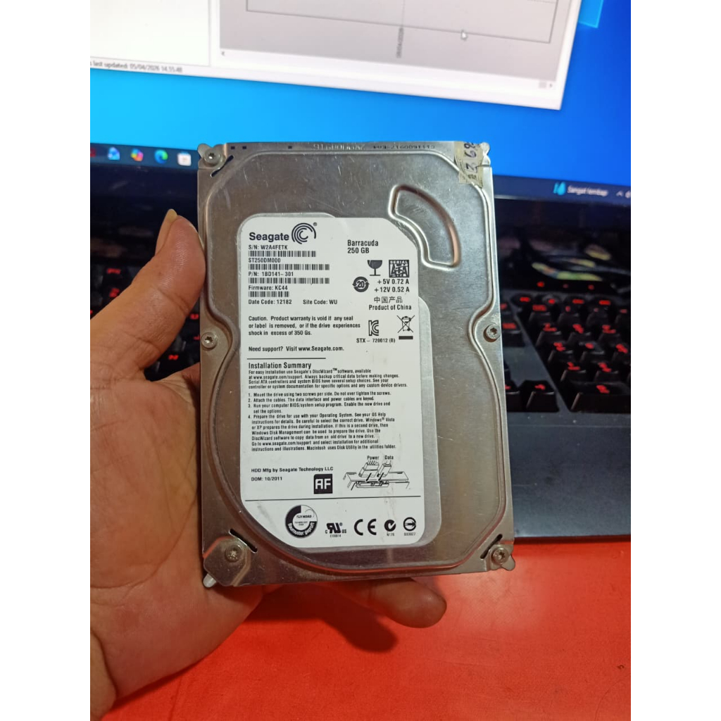 Hardisk PC Seagate 250gb slim