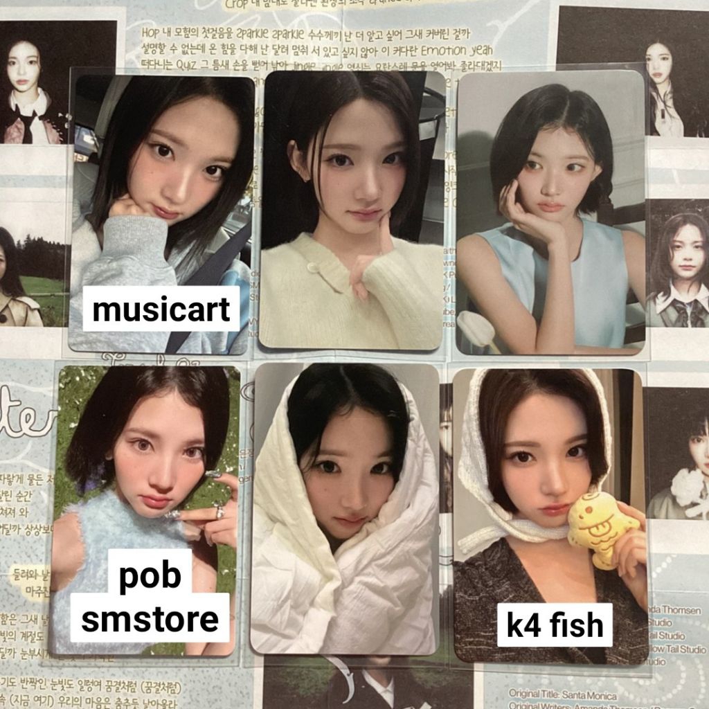 Jiwoo hearts2hearts h2h photocard pc