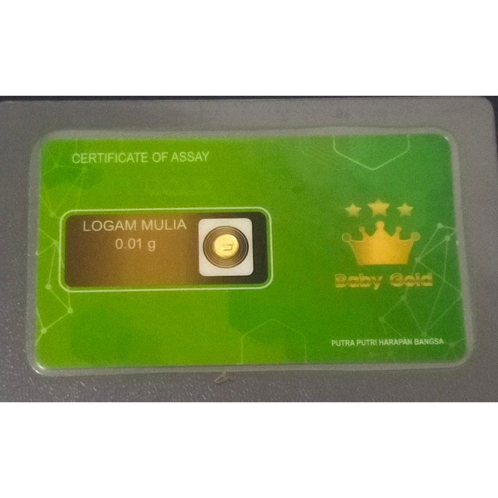 Logam Mulia Emas Baby Gold 0,01 Gram Reguler