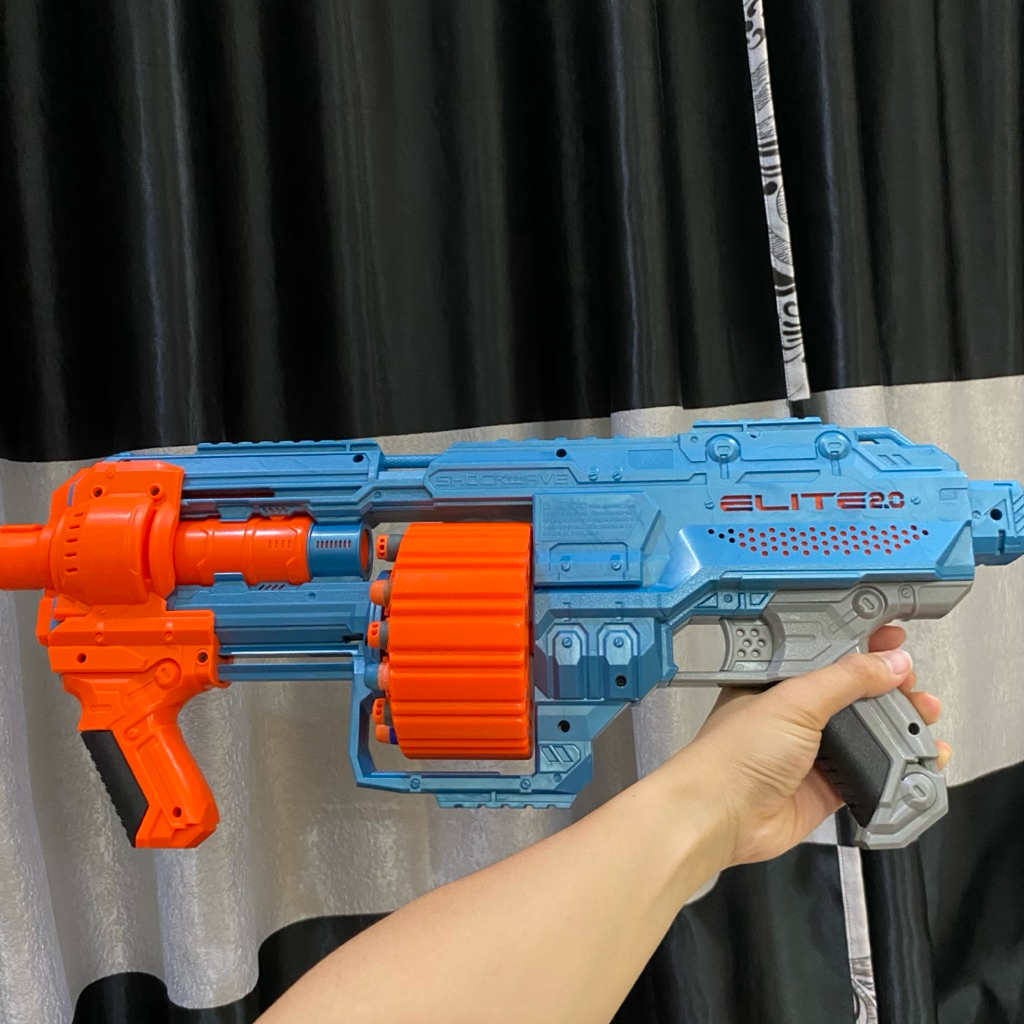 Nerf echo 2.0 Elite shockwave mainan tembakan anak pistol