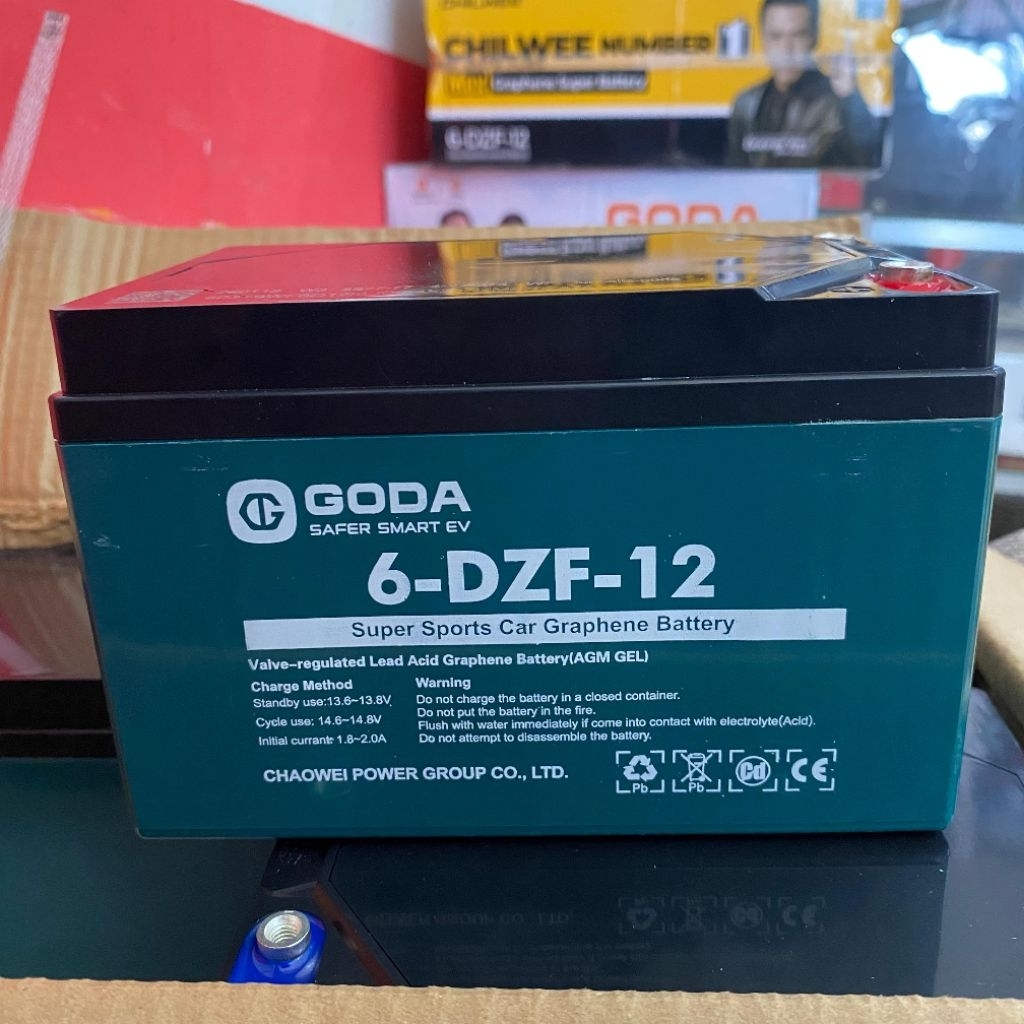 AKI Sepeda Listrik GODA UWINFLY EXOTIC PACIFIC Awet Bergaransi