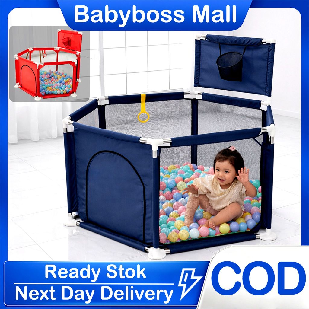 Baby Boss Pagar Bayi Bermain Baby Playpens Pagar Bayi Lipat Mandi Bola Murah Pagar Bermain Anak