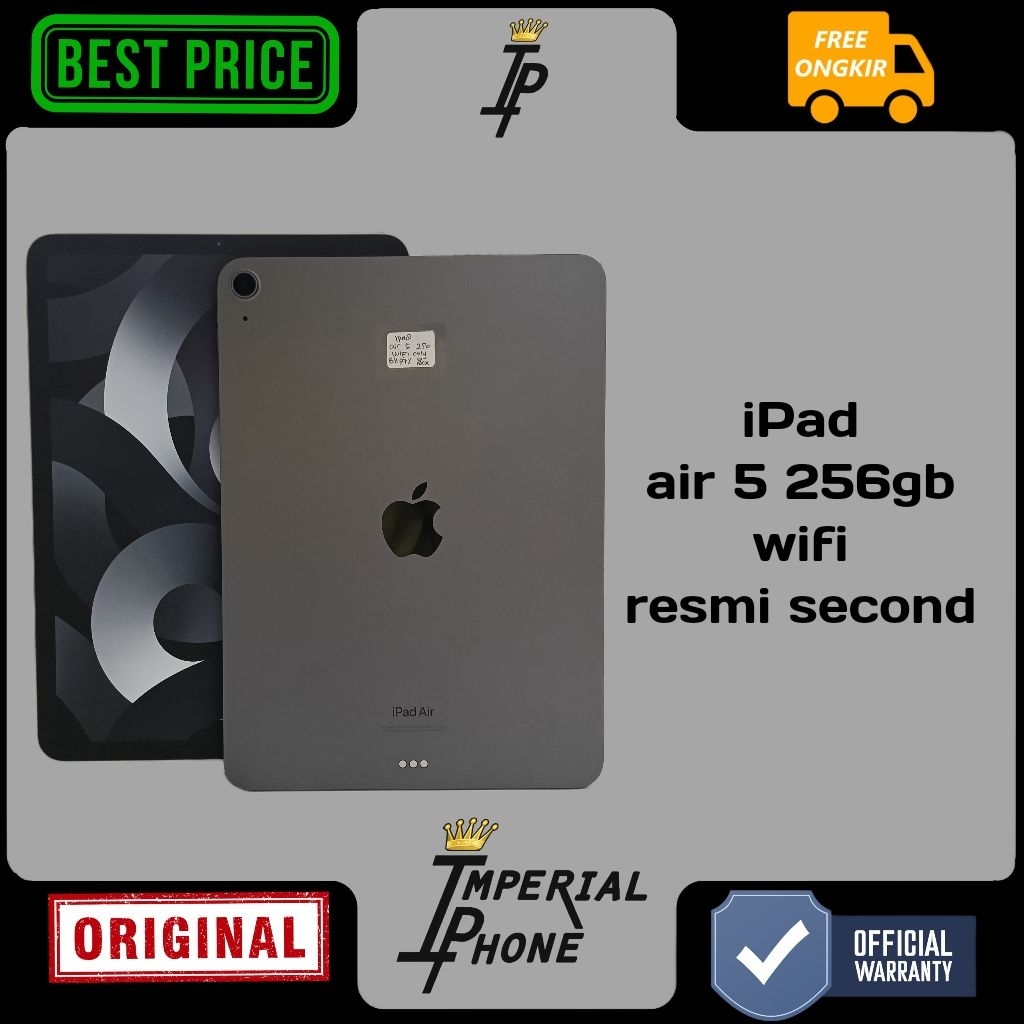 ipad air 5 256gb wifi resmi second