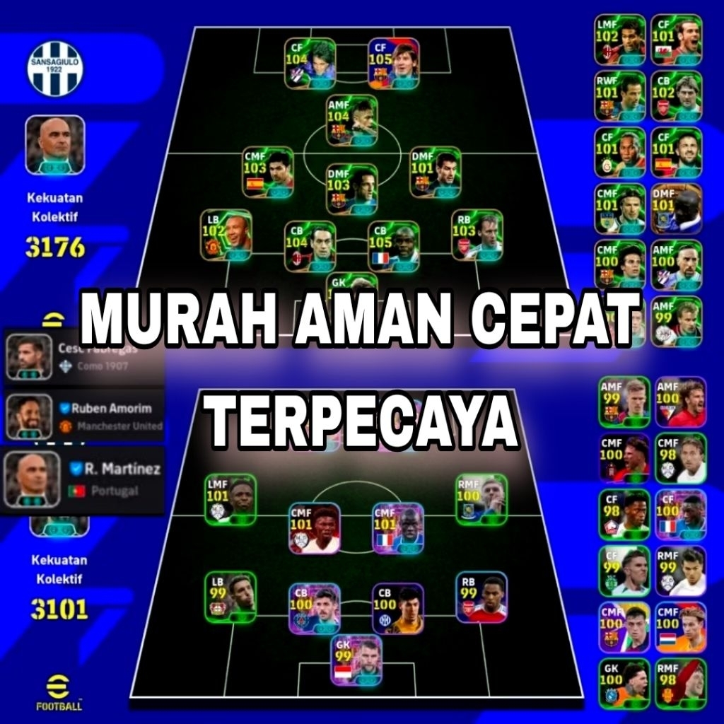 JUAL AKUN EFOOTBALL MOBILE 2025/2026 GACOR MURAH