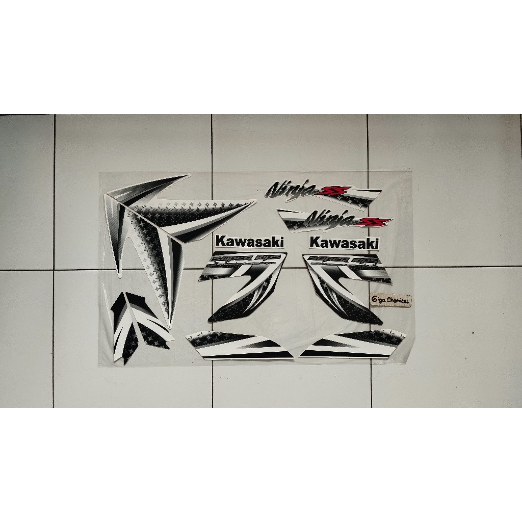 Striping Sticker Lis Kawasaki Ninja SS 2012 2013 Putih