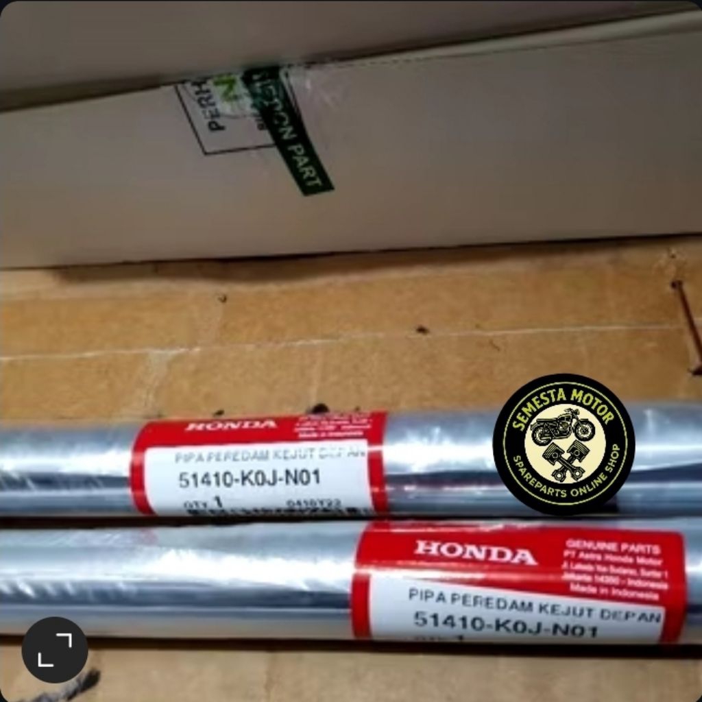 AS SHOCK DEPAN HONDA GENIO,BEAT FI 2020,VARIO 160 ORI AHM. harga 1set tabung shock showa