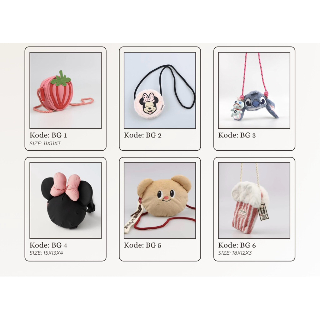 ZARA Kids Bag - Ransel Slempang Tas Anak Zara