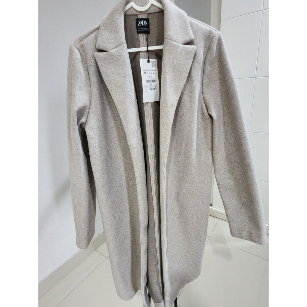New Coat Wool Grey by ZARA (split pay 450k)