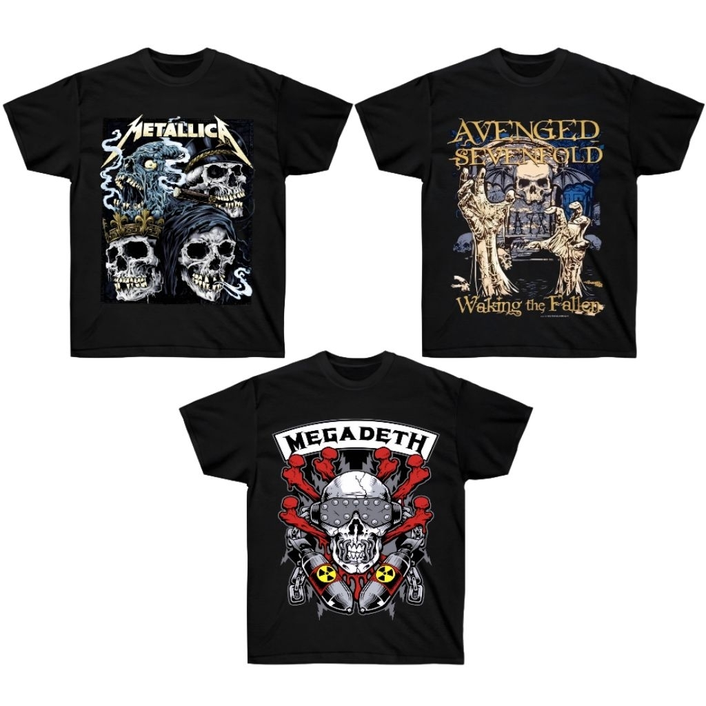 Kaos Anak Baju Kaos Band Anak Laki Laki dan perempuan unisex Kaos Metal Anak Laki Laki Usia 1-13 Tah