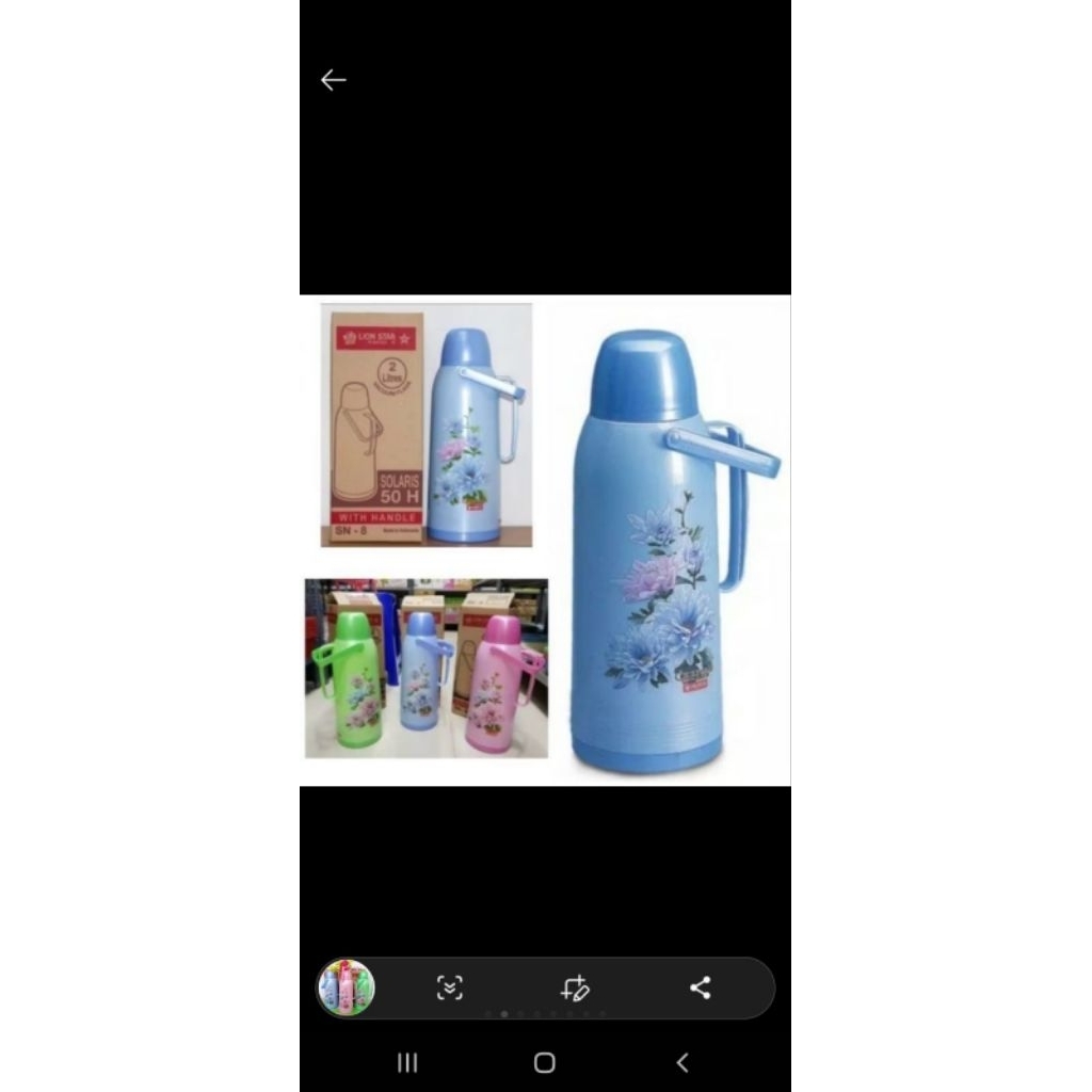 Termos Air Panas Lion Star Solaris 2 Liter - Tahan Panas, Food Grade, Kapasitas Besar