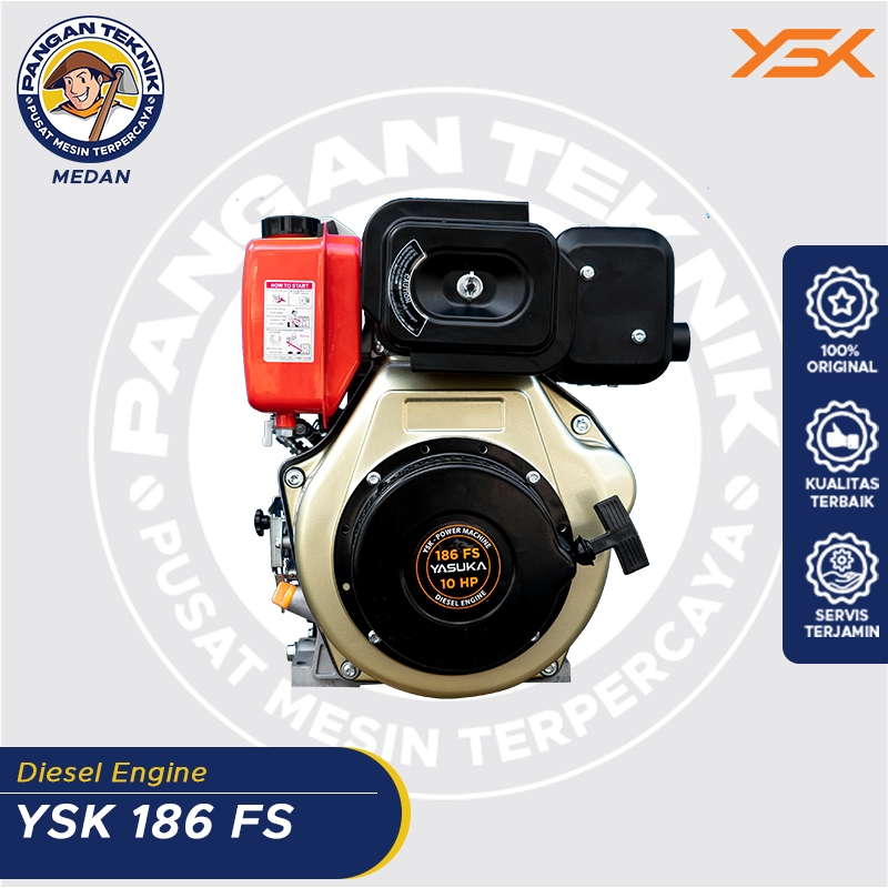 MESIN PENGGERAK DIESEL YASUKA 4 TAK DEYSK 186FS 10 PK PUTARAN LAMBAT
