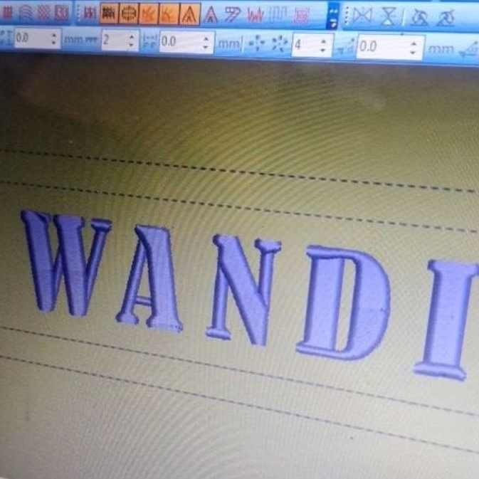 Bordir Custom Nama POLRI