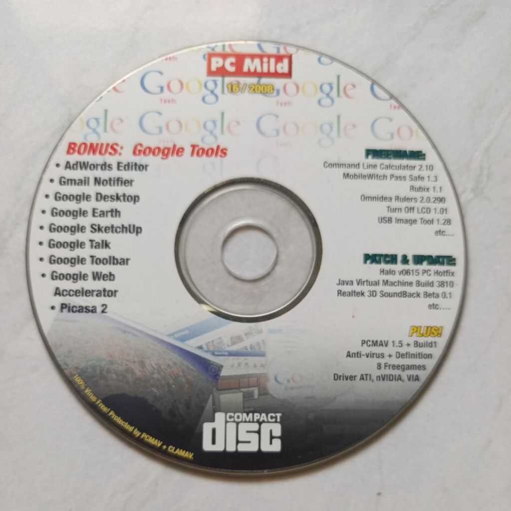 PC Mild CD DVD Program Jadul 16/2008