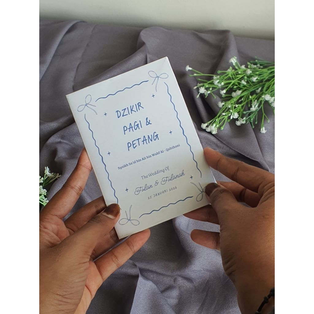 sauvenir buku dzikir pagi petang/sauvenir nikahan/souvenir murah