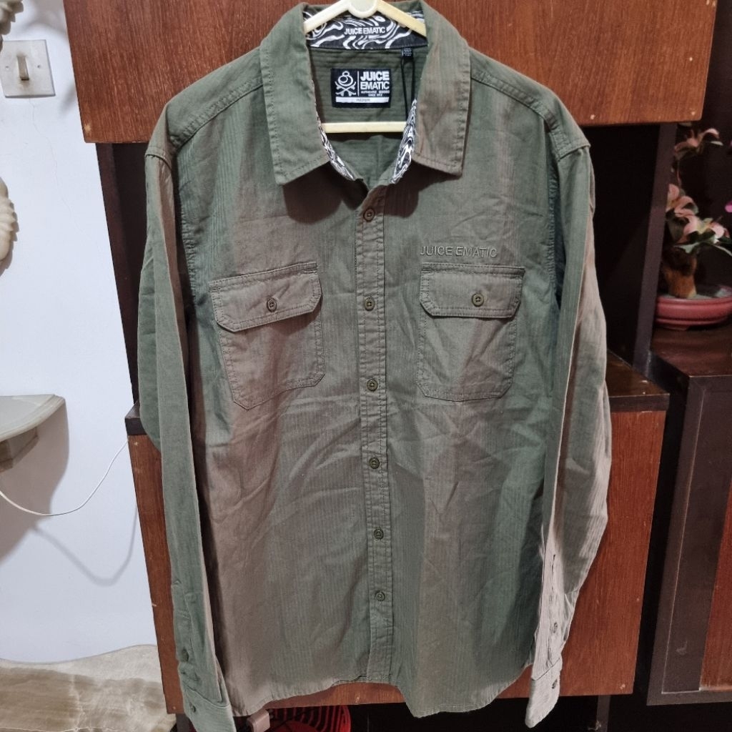 Kemeja Panjang Juice Ematic Sidney Green Original