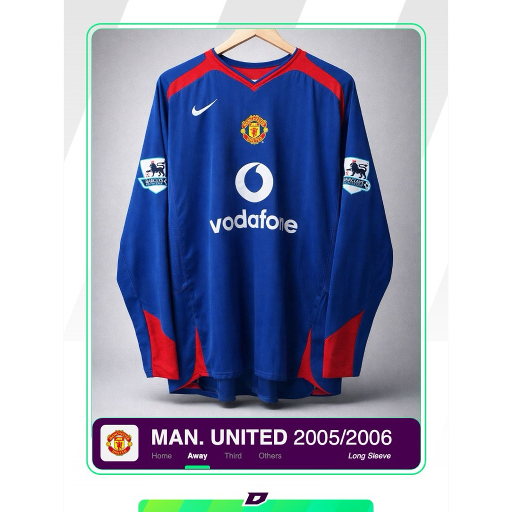 Jersey Manchester United Away 2005/2006 Long Sleeve