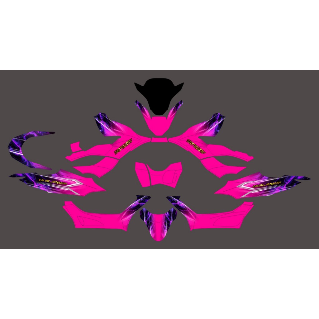 Decal Sticker Honda PCX 160 2021 Fullbody - variasi motor Dekal All New PCX160