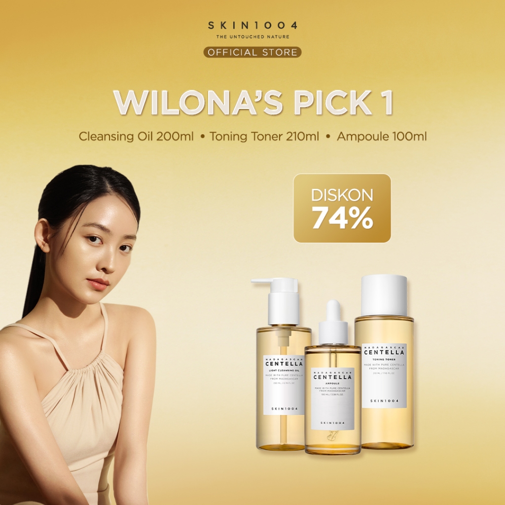 [Wilona's Pick] Centella Cleansing Oil 200ml + Centella Ampoule 100ml + Centella Toning Toner 210ml