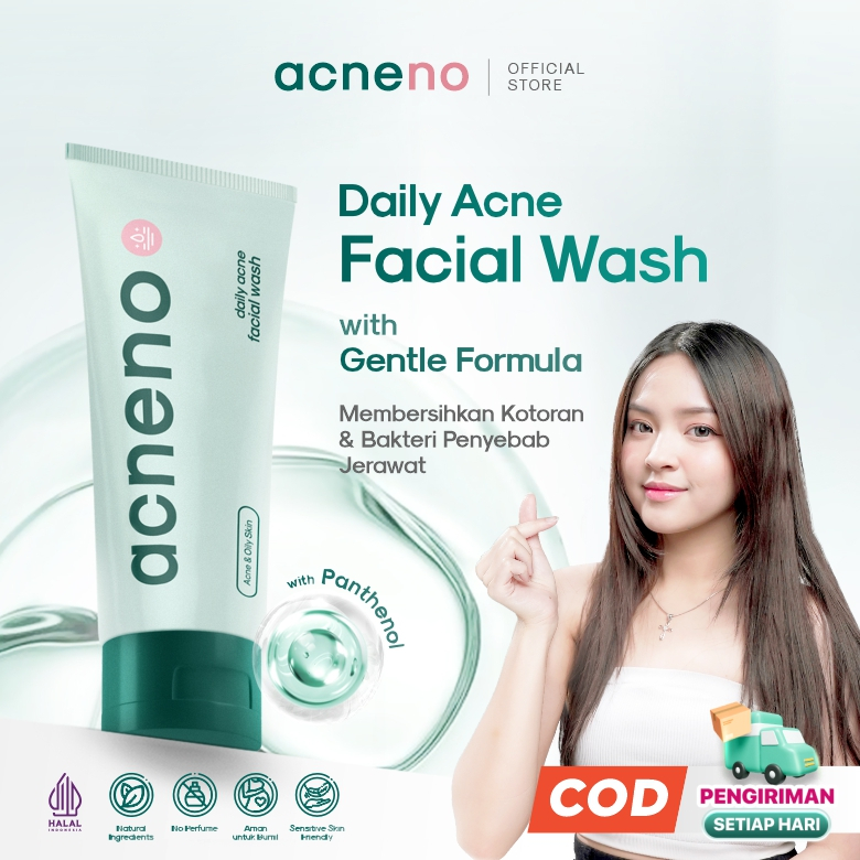 [READY STOK] Acneno Sabun Wajah Anti Acne isi 80ml | Face Wash Bantu Atasi Komedo & Jerawat - Halal 
