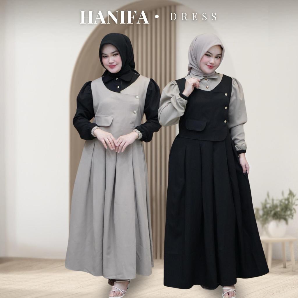 Dress ( Hanifa ) - Gamis Rompi Panjang - Wanita Muslim