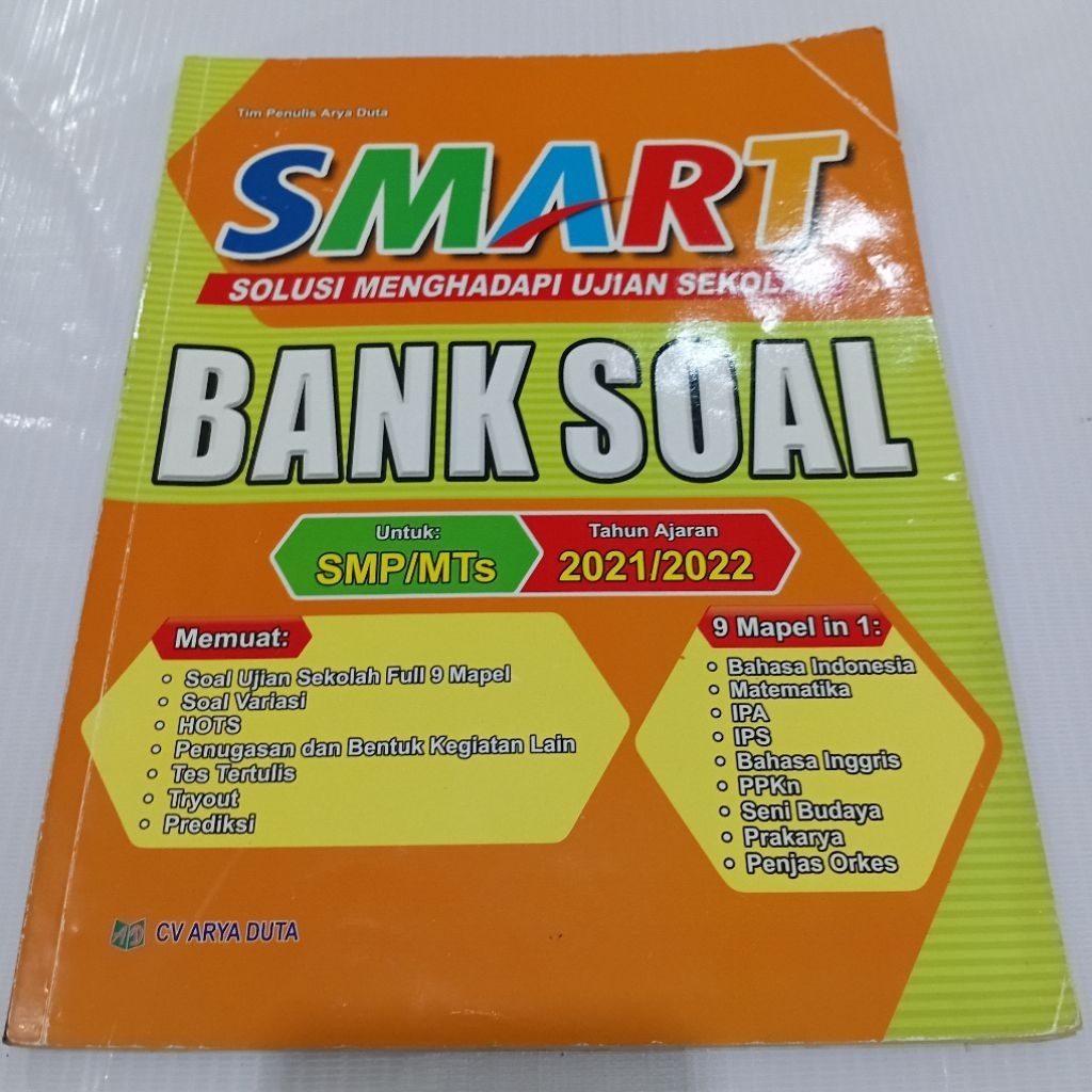 BUKU SMART SOLUSI MENGHADAPI UJIAN NASIONAL BANK SOAL SMP MTS 2021 2022