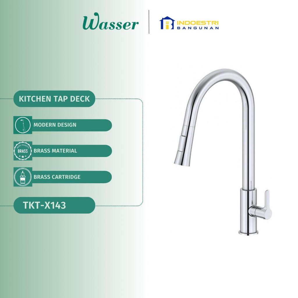 Kran Sink Cuci Piring Meja Wasser TKT X143 Chrome / Wasser Keran Cuci Piring