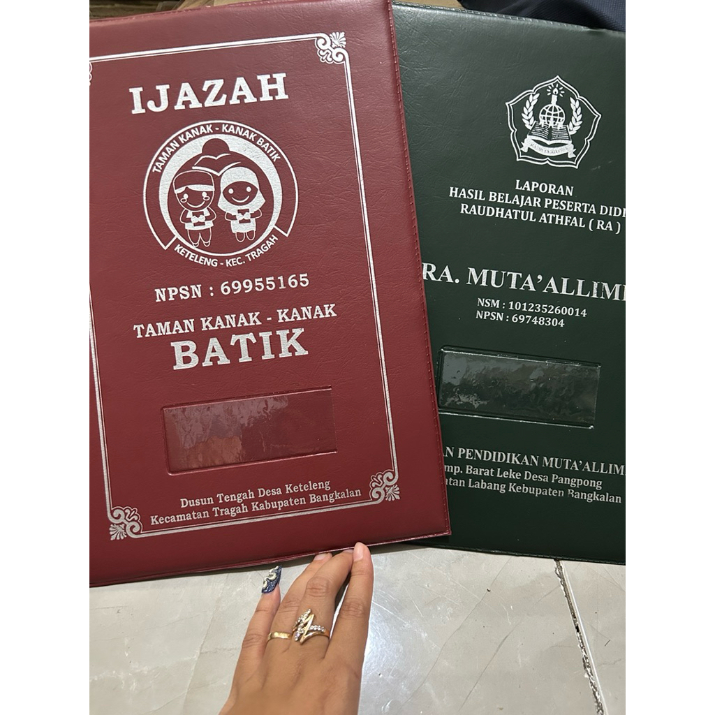 MAP SAMPUL RAPORT SABLON IJAZAH/RAPORT K13