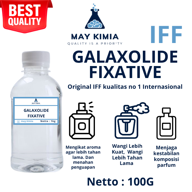 FIXATIVE GALAXOLIDE 3X LEBIH PENGUAT PARFUM EX IFF 50ml / FIXATIVE PENGUAT PARFUM EX IFF 100ml / FIX