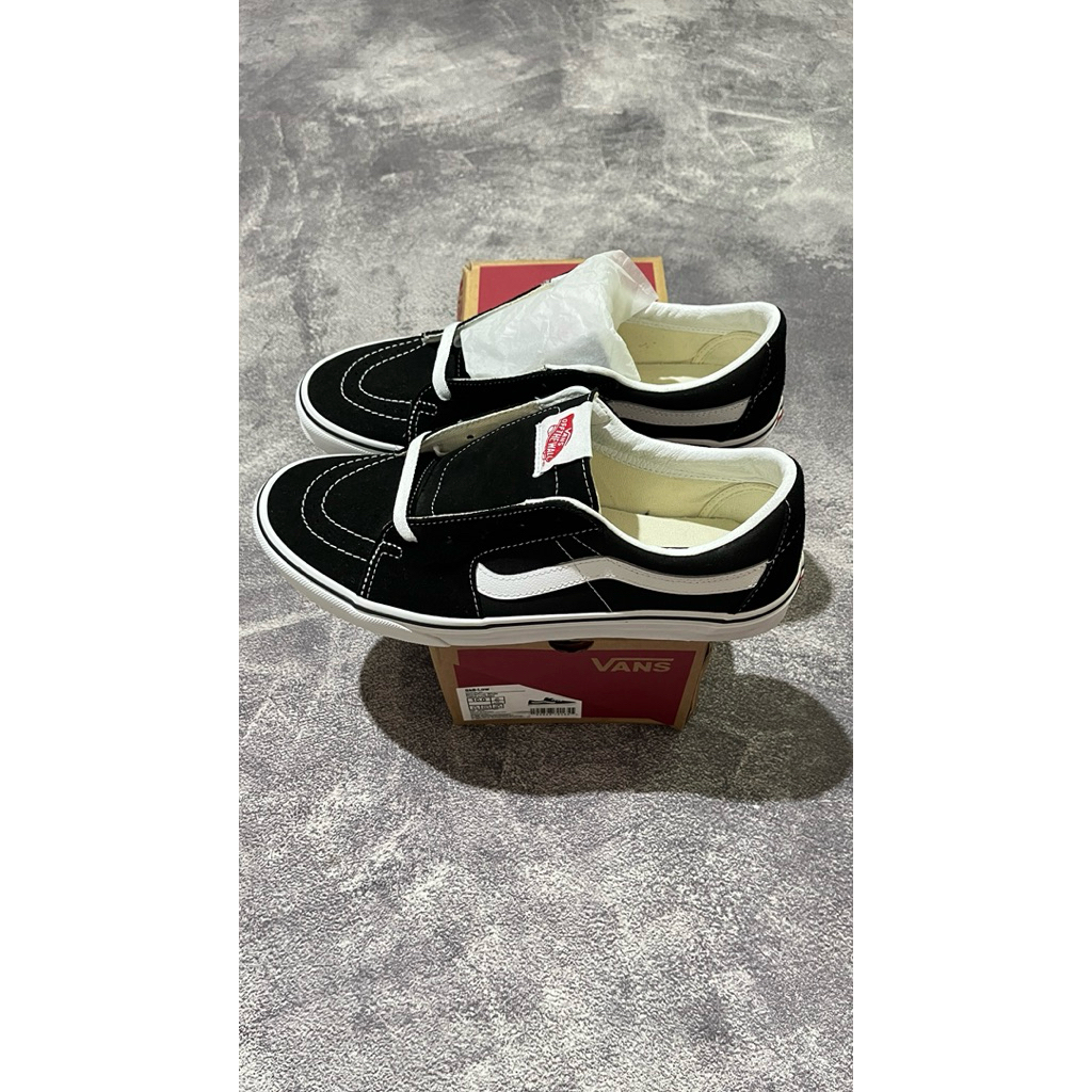 Vans Sk8 Low Black White BNIB Original Resmi