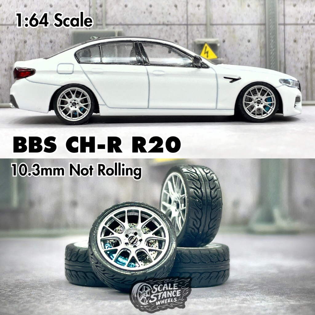 Velg Diecast BBS CH-R R20 Ukuran 10,3mm Skala 1:64 Scale Stance Mini Scale