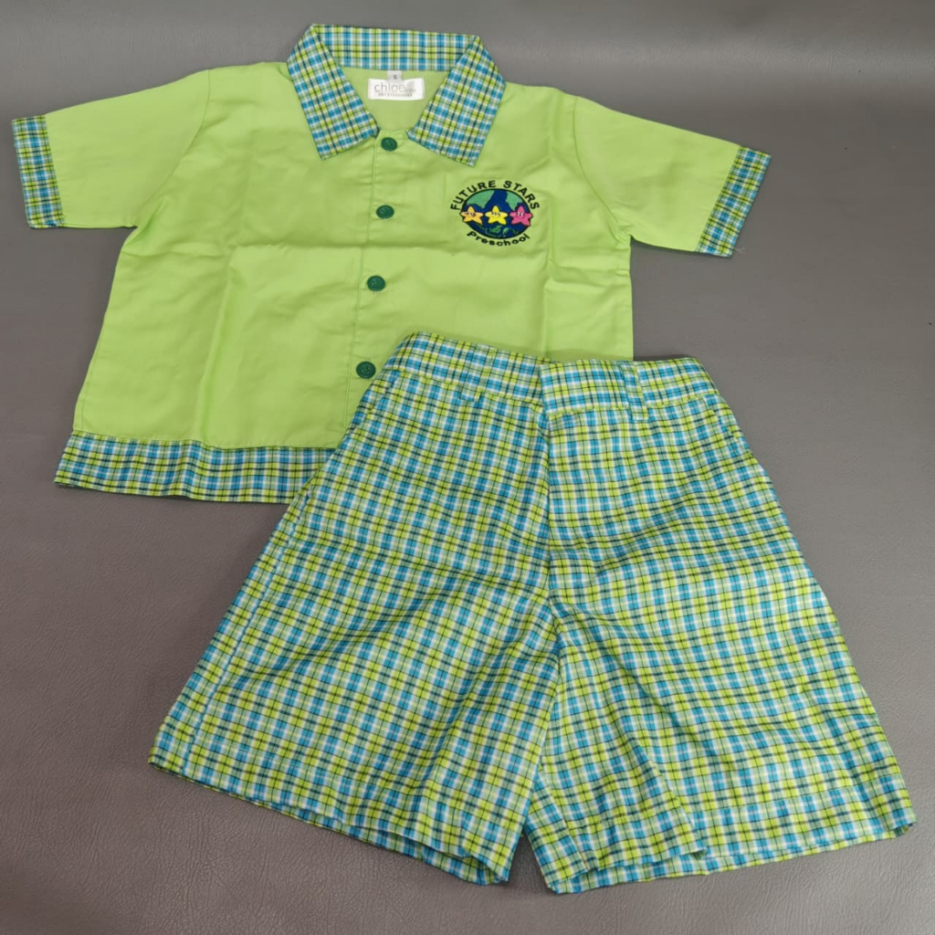 BAJU SETELAN SERAGAM ANAK TK/PAUD COWOK SERAGAM SEKOLAH FUTURE STAR REALPICT