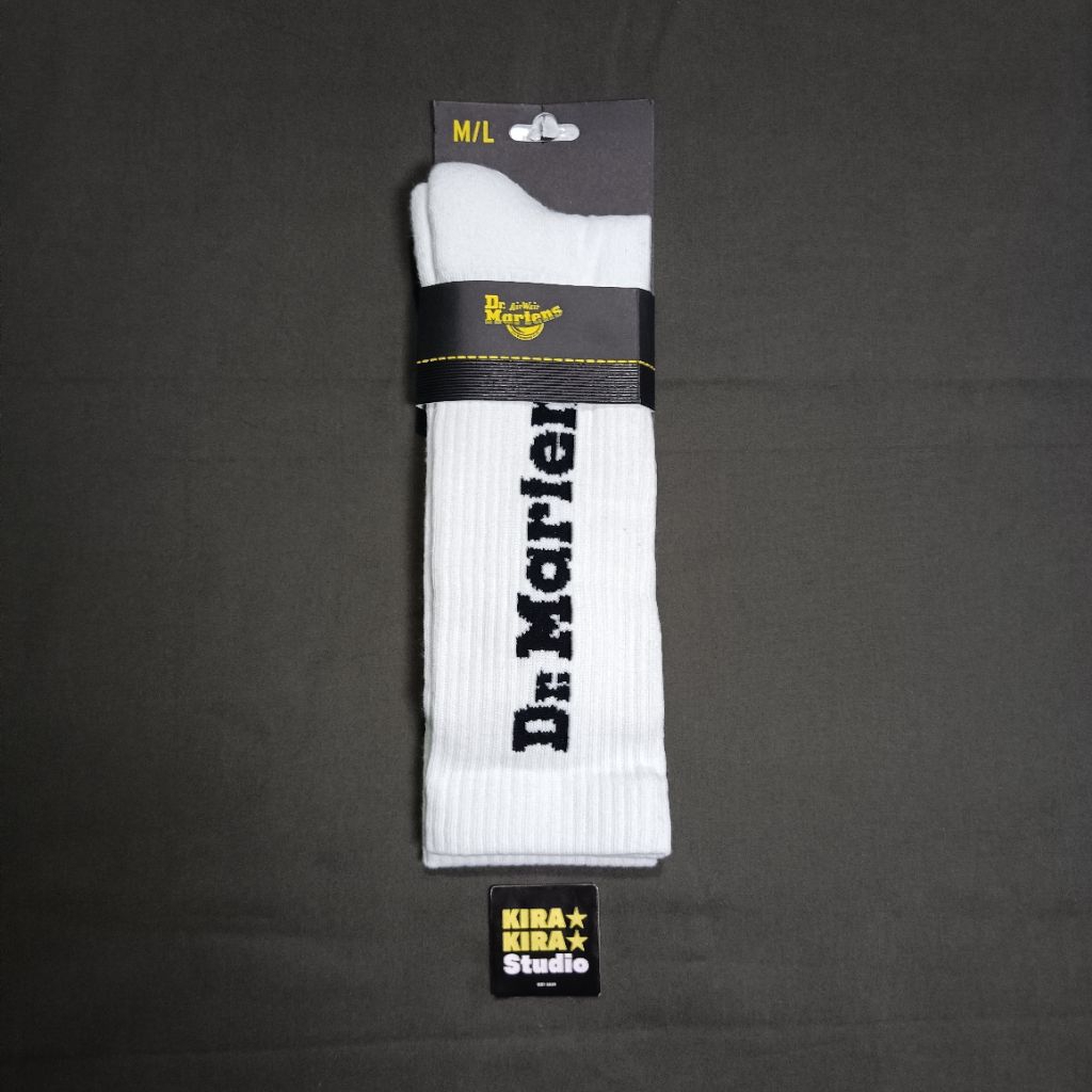 Dr Martens Vertical Logo Socks White New Original