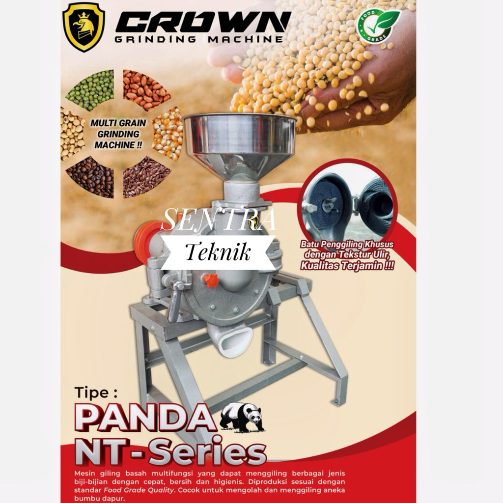 Mesin Giling Tahu 8" PANDA NT-200 / Mesin giling tahu kedelai kacang 8 inch PANDA