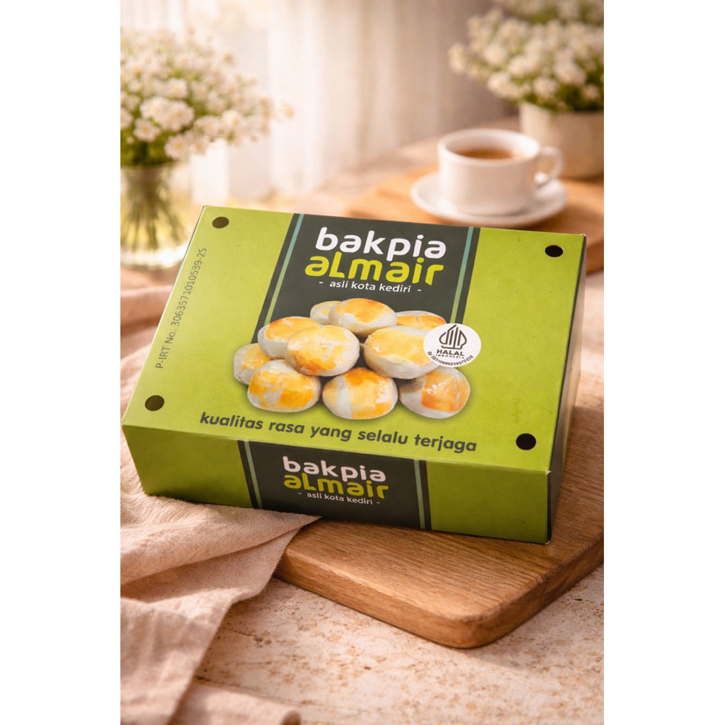 Bakpia Almair khas kediri(fresh from the oven) rasa kacang hijau