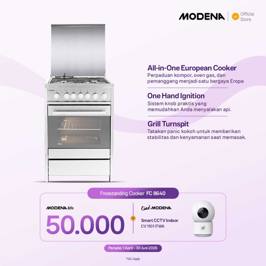 MODENA Freestanding Cooker - FC 8640