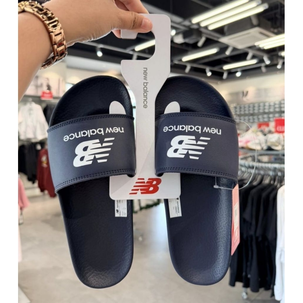 sendal NB ori men- sendal slop new balance navy