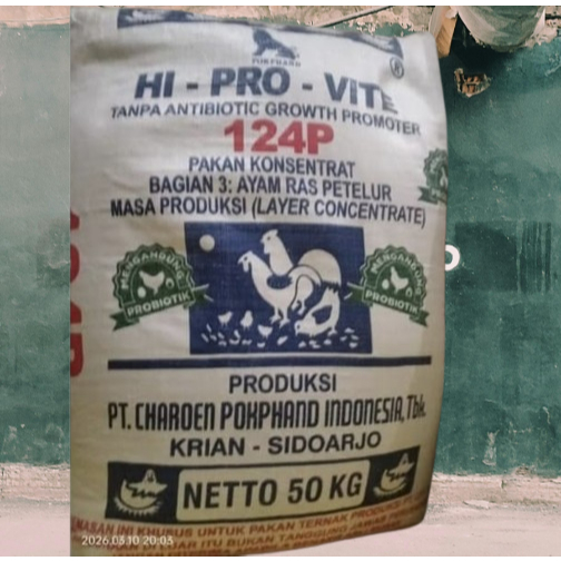 HI PRO VITE 124P KONSENTRAT UNTUK AYAM PETELUR