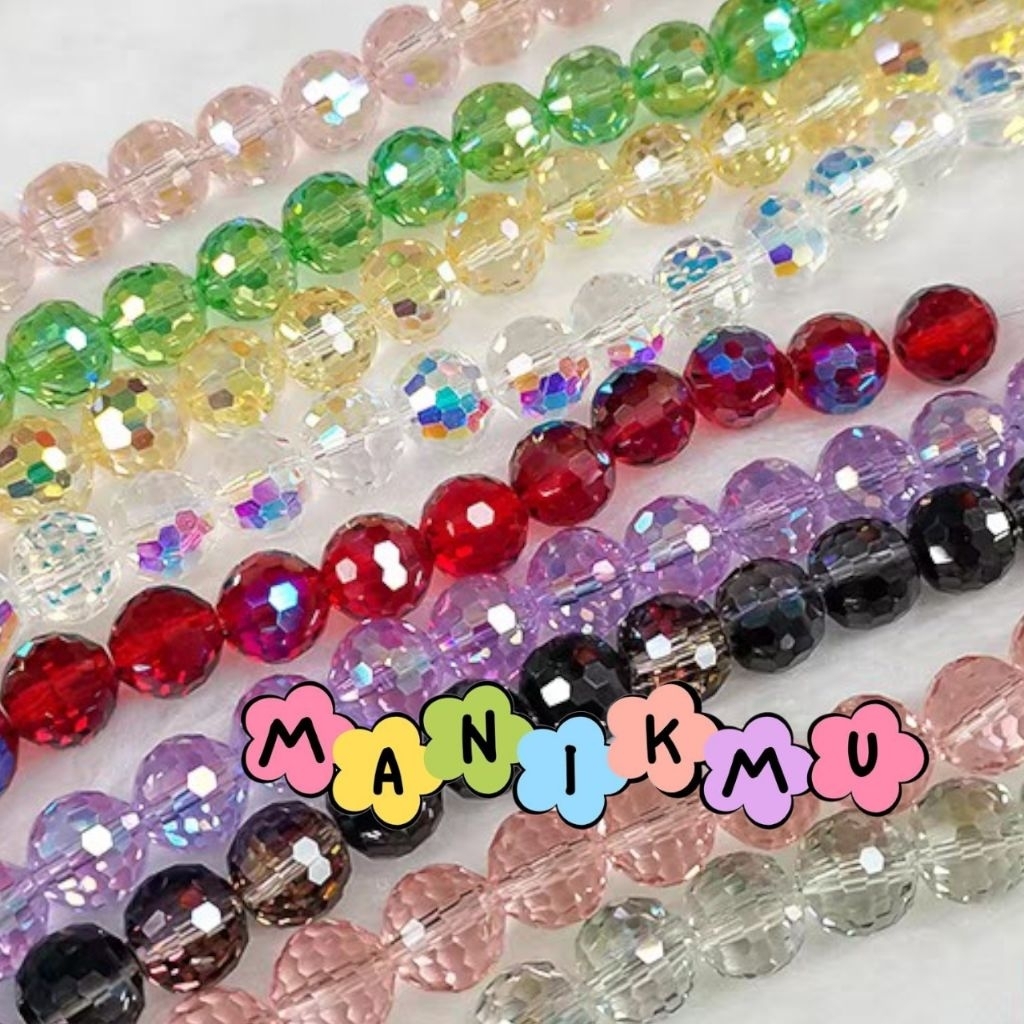 Grosir 70pcs Ceko Bola Dunia 8mm Grade AAA A3 Swarovski Premium Mote Monte Beads Manik Kristal