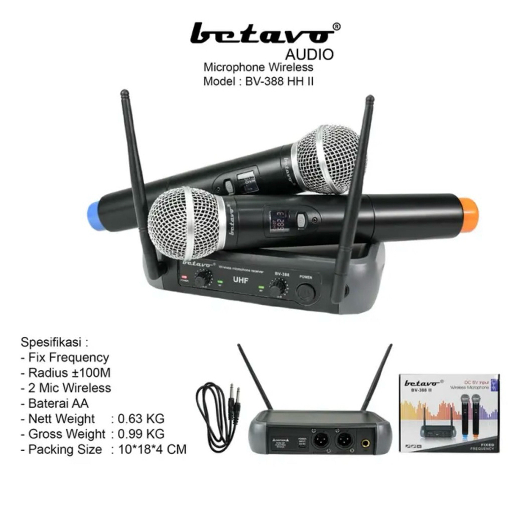 Betavo BV-388 II Wireless Microphone