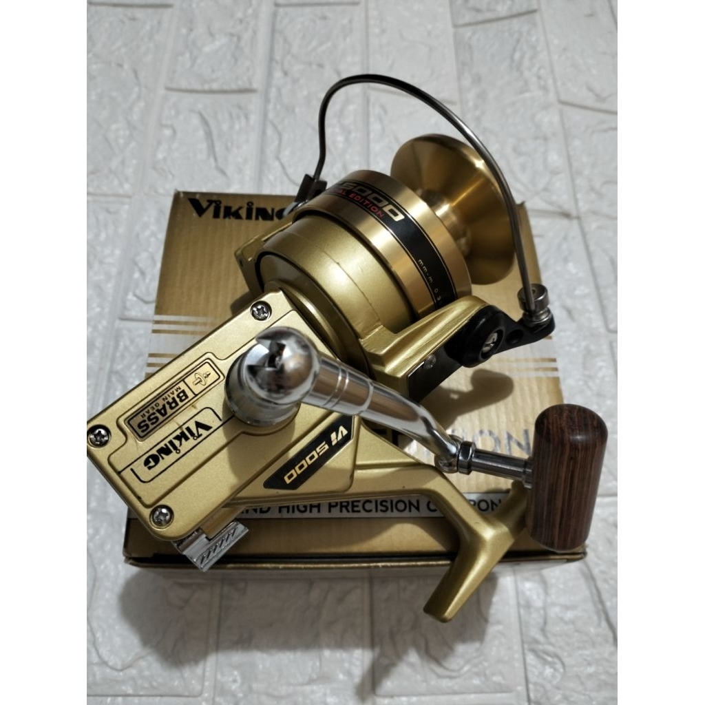 reel spinning Viking vi 5000 7000 5bb power handle aluminium body and rotar