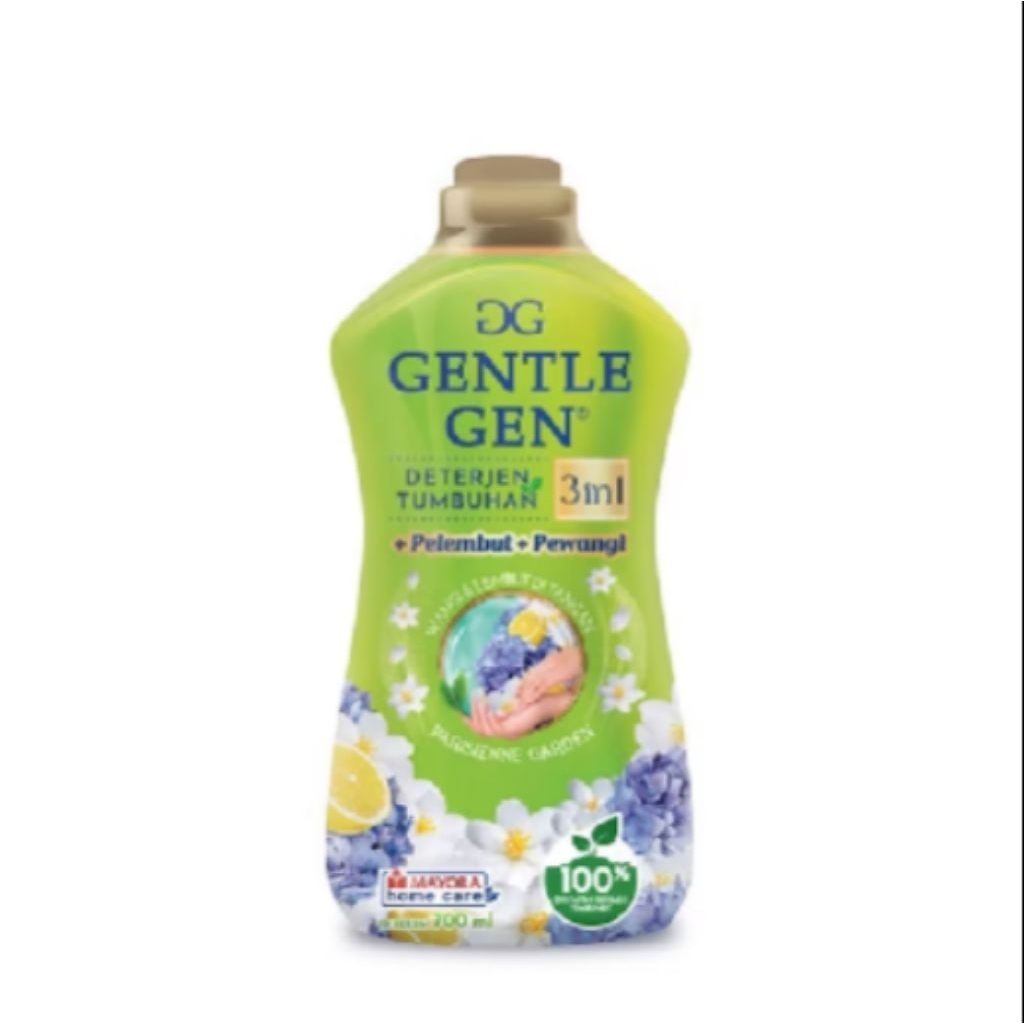 Gentle Gen Deterjen Cair 700ml Parisienne Garden Botol Hijau