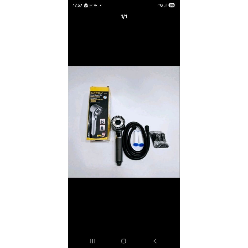 Shower Tiang Set ORACLE / Hand Shower Kamar Mandi Stainless / Paket Shower Jumbo ORACLE Selang