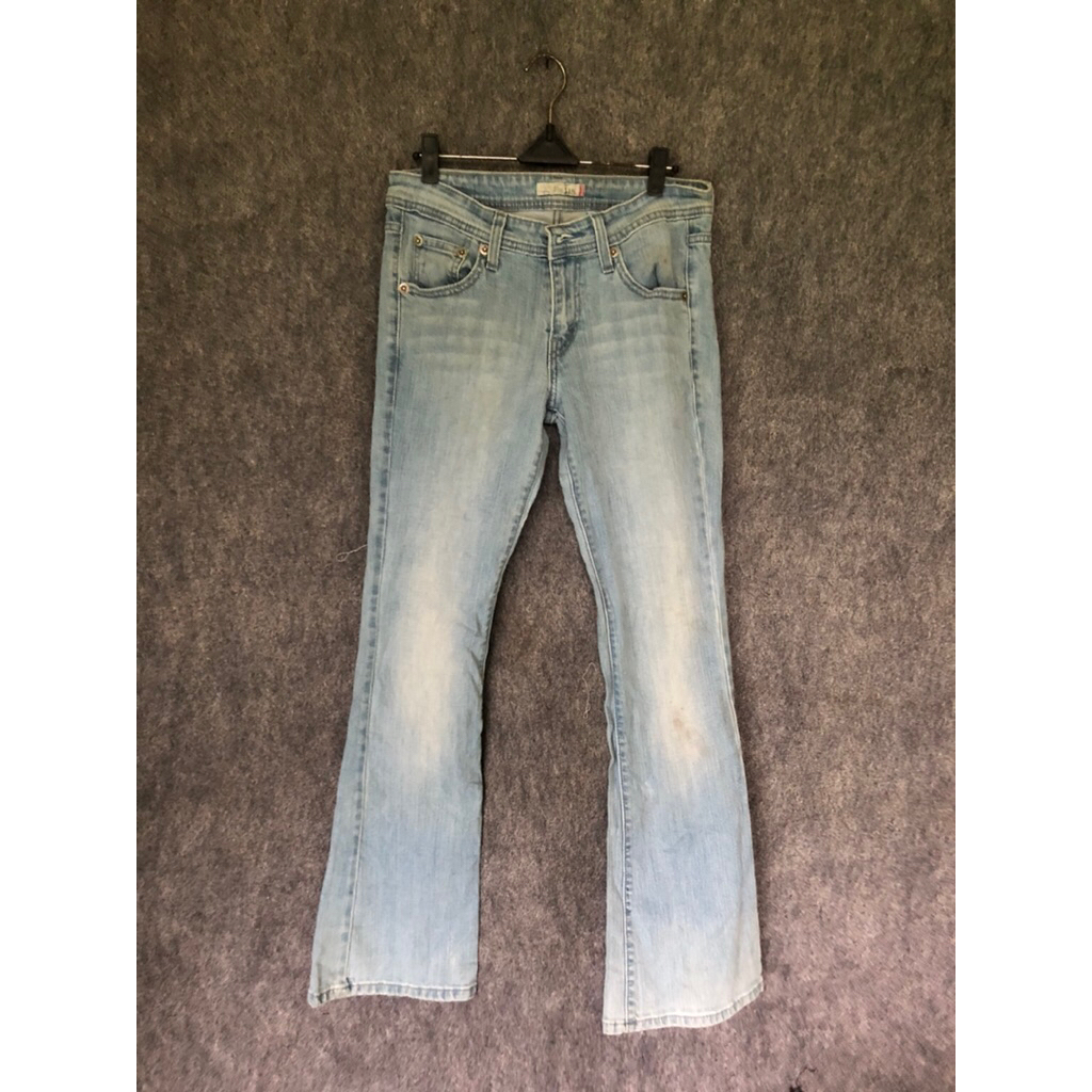 Celana Jeans Levi’s Rework 518 blue jeans boot cut custom hand made sashiko Original High Waist Vint