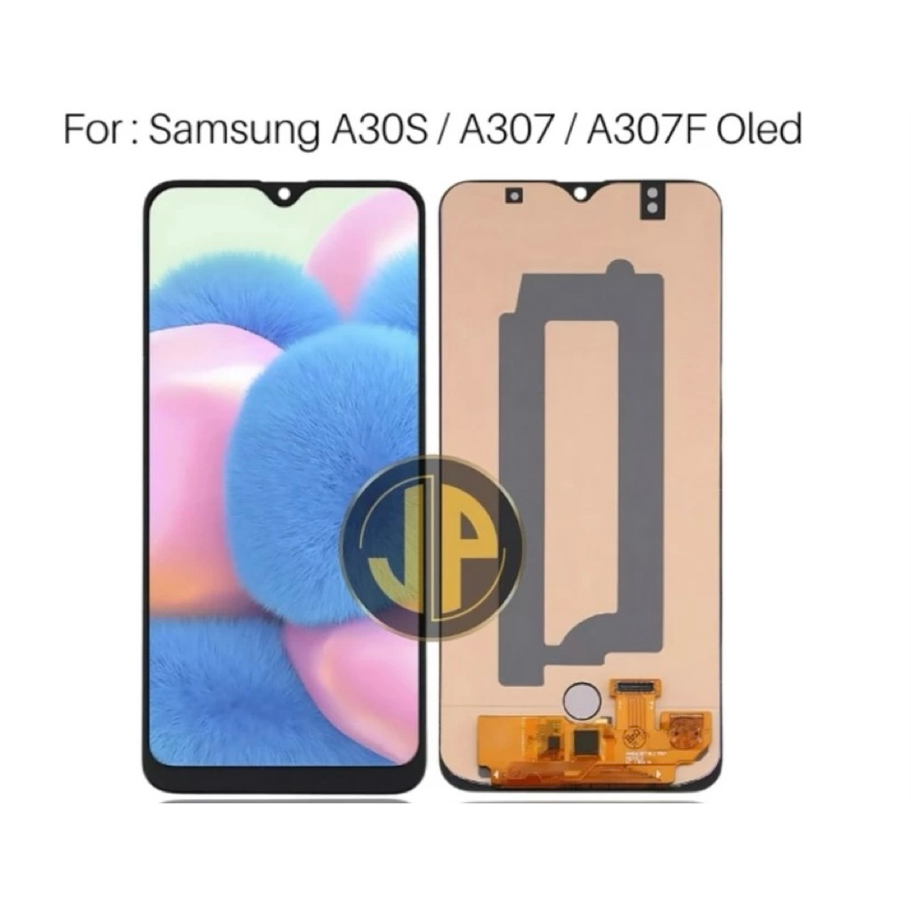 LCD Samsung A30s / A307 Oled + Frame Fingerprint Om Fulset