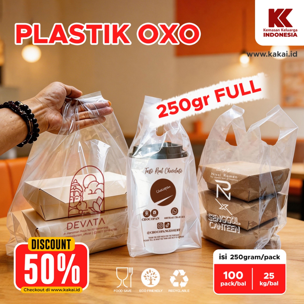 CUSTOM PLASTIK BENING / PRINTING PLASTIK OXIUM UK 24 X 43 / SABLON PLASTIK PE / SABLON PLASTIK BENIN