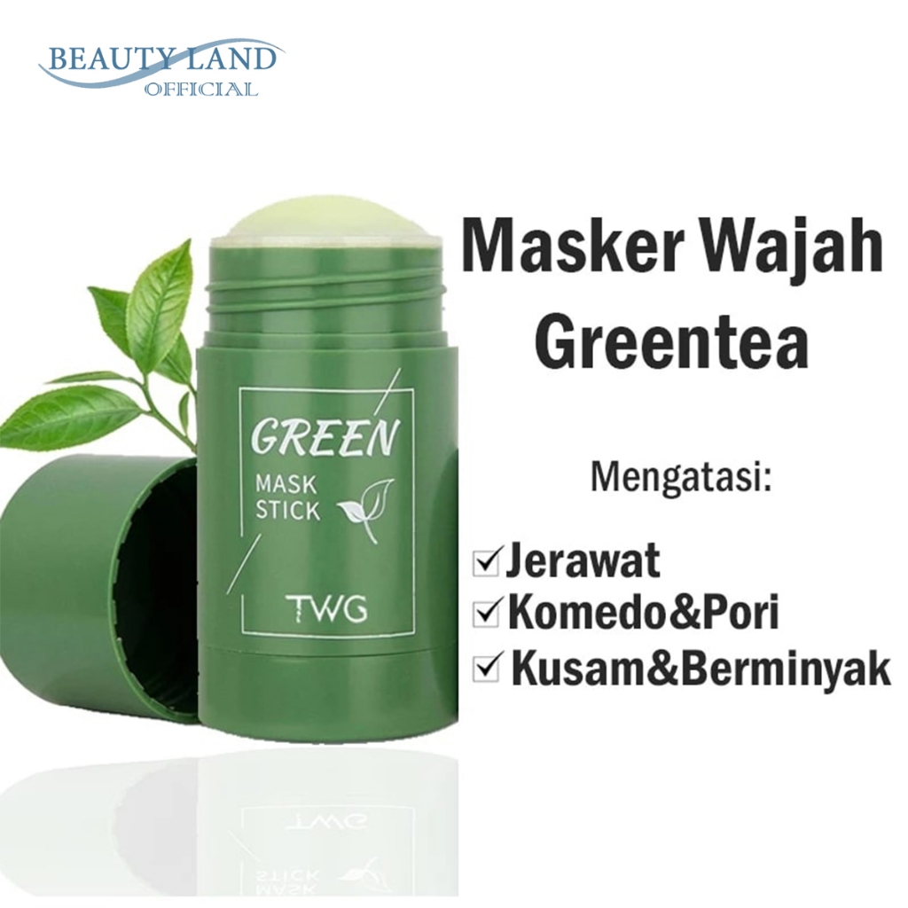 Green Tea Stick TWG Mask Masker Wajah Green Tea Original 100% Pelembab Wajah Stick