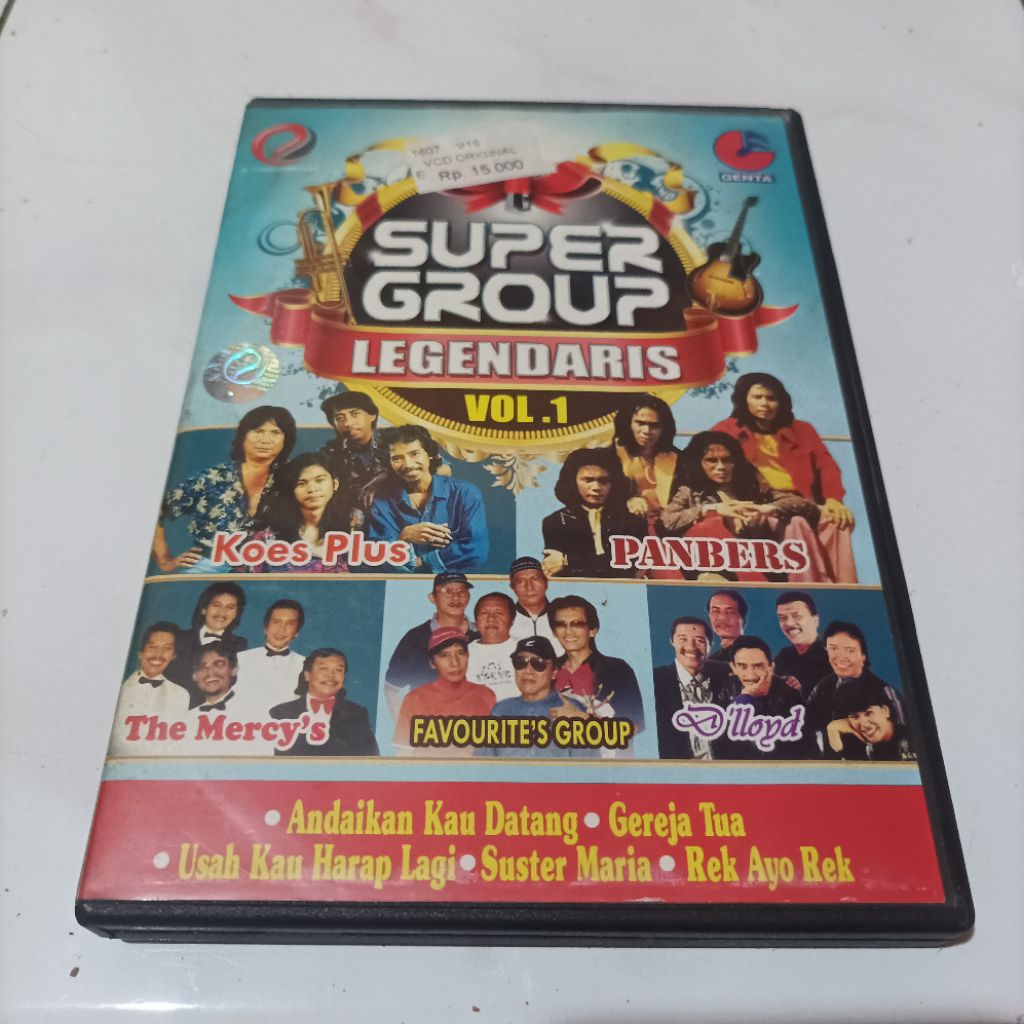 Original VCD Musik Super Group Legendaris Koes Plus Panbers The Mercy's D'lloyd