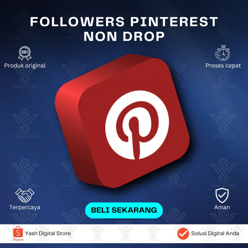 20 FOLLOWERS PINTEREST FULL GARANSI