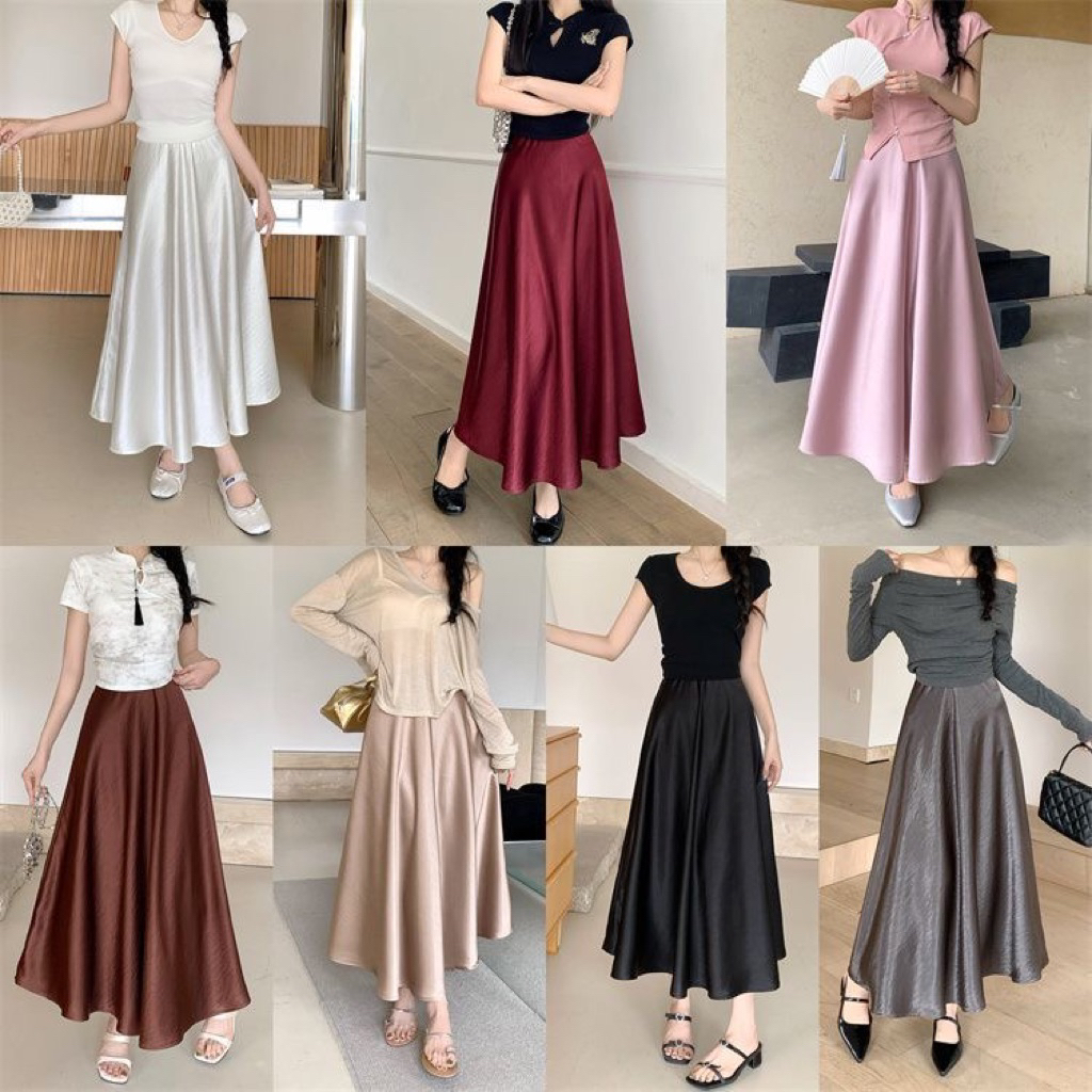 rok satin silk