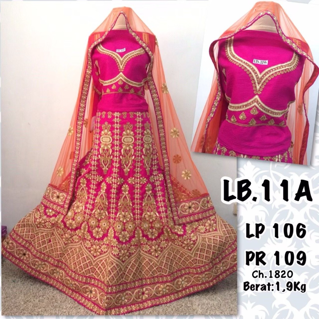 LENGHA INDIA PREMIUM| BAJU INDIA MEWAH| BAJU INDIA ORIGINAL| BAJU PENGANTIN INDIA